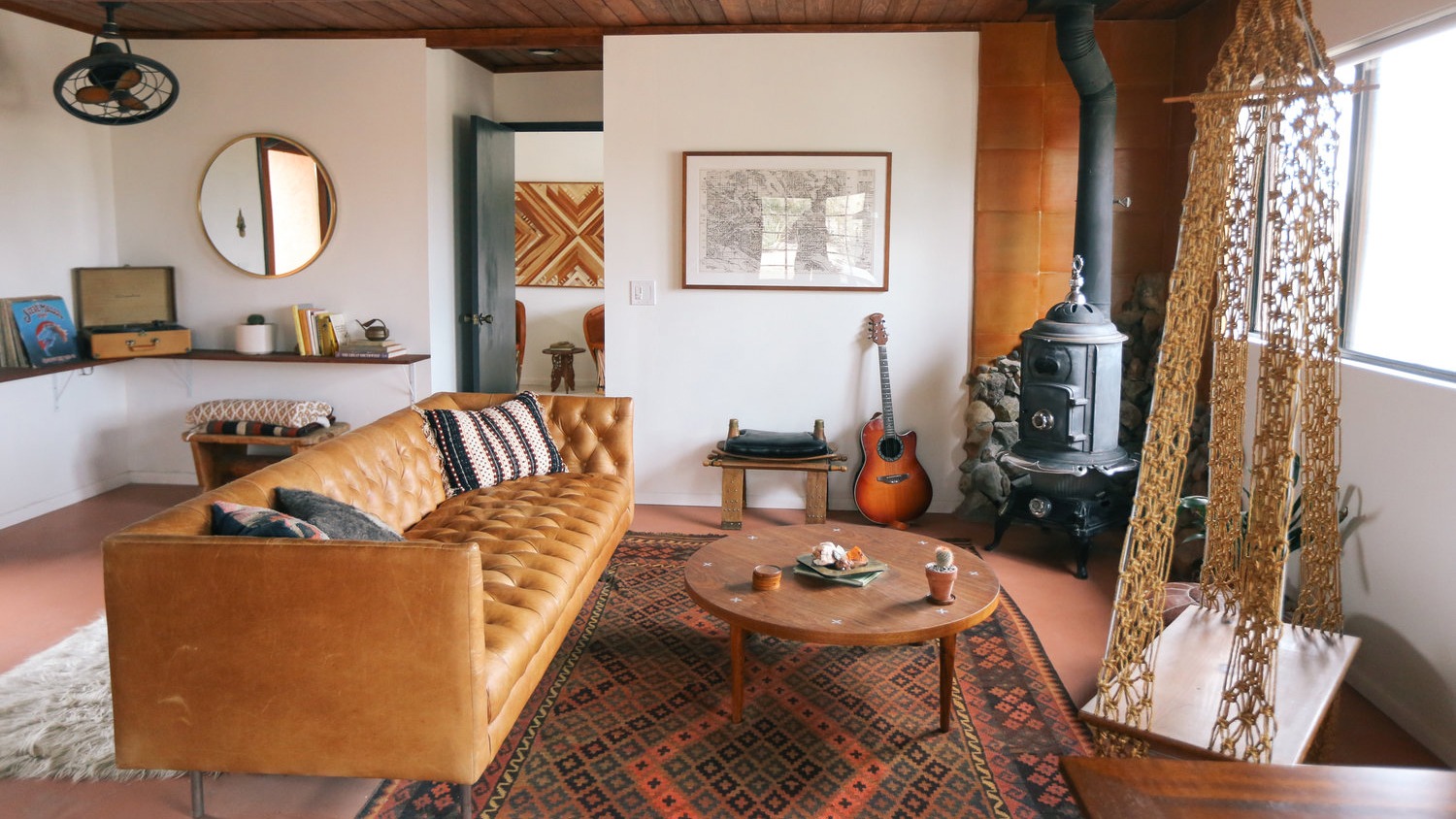 The Casita living room by The Joshua Tree House