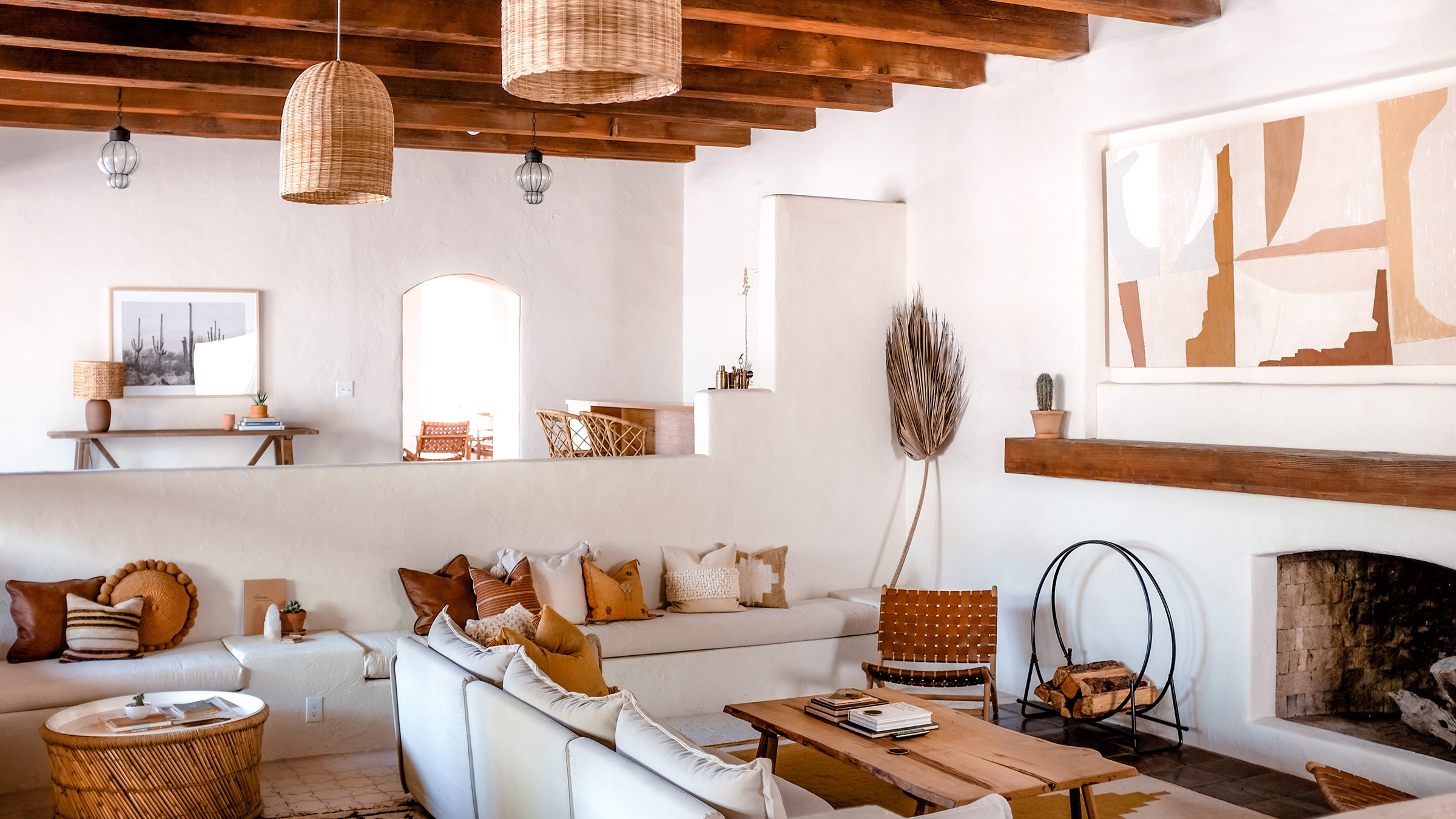 Living room at Posada by The Joshua Tree House in Tucson, Arizona